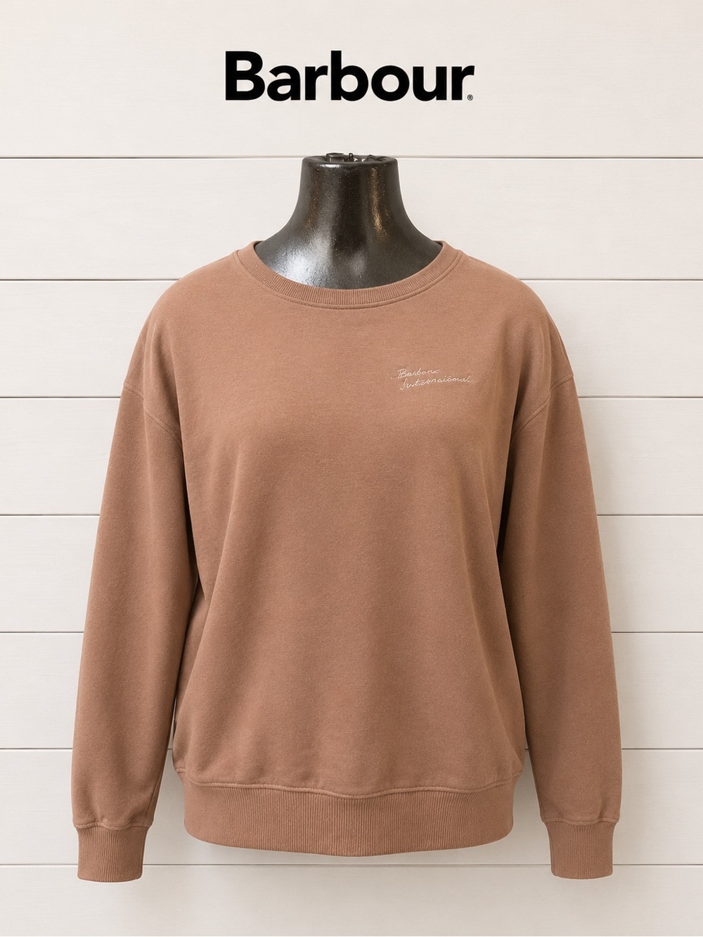 BARBOUR International Brown Sweatshirt Size 6